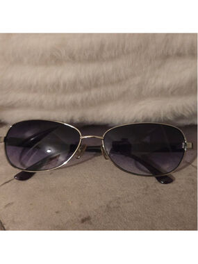 Women's Michael Kors Purple Silver Aviator Sunglasses One Size